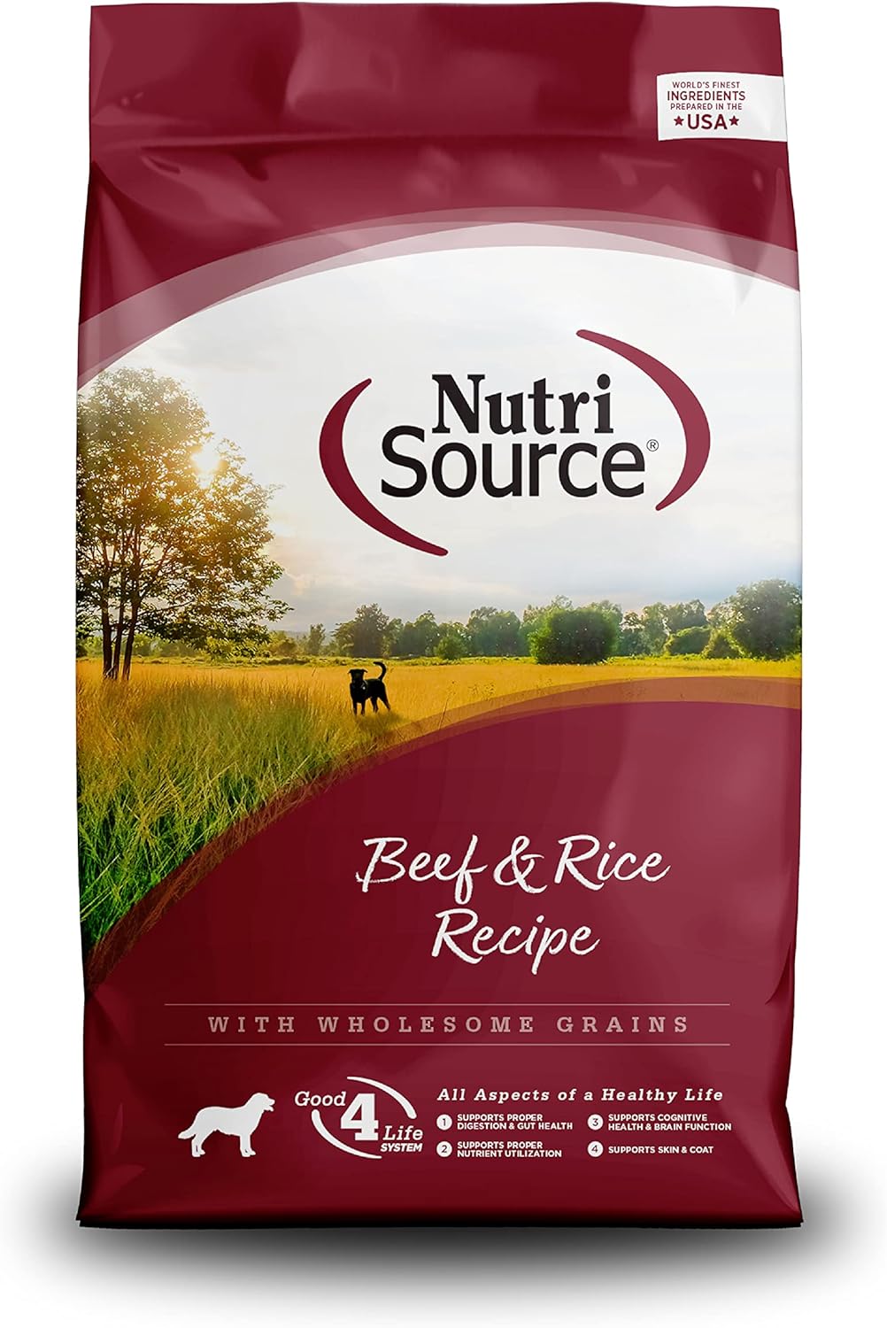 NutriSource Beef and Rice With Wholesome Grains Dry Dog Food - 26 Lb