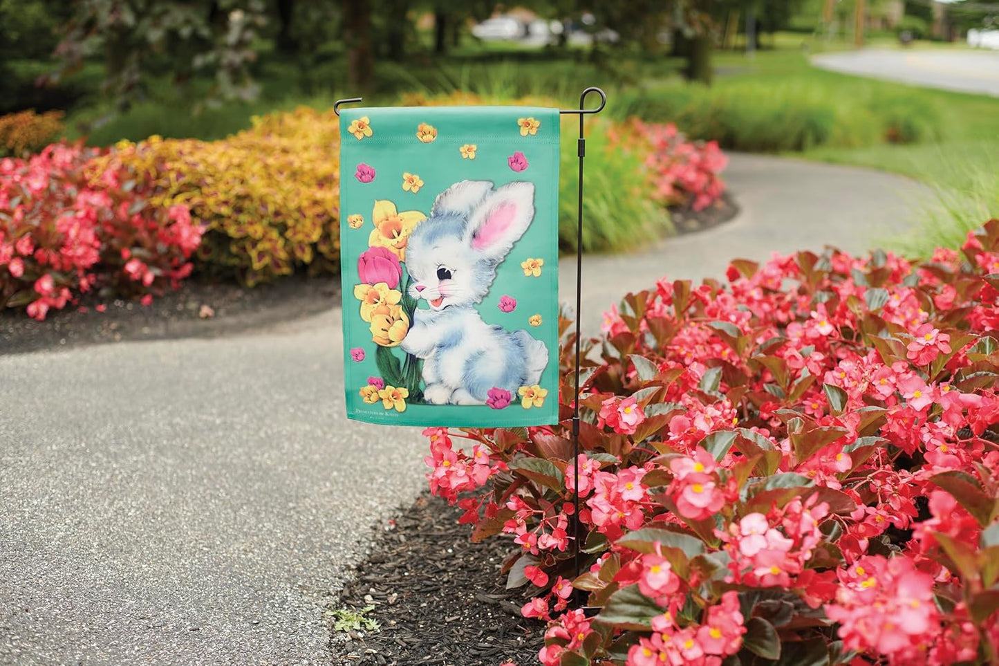 Primitives by Kathy Vintage Easter Garden Flag
