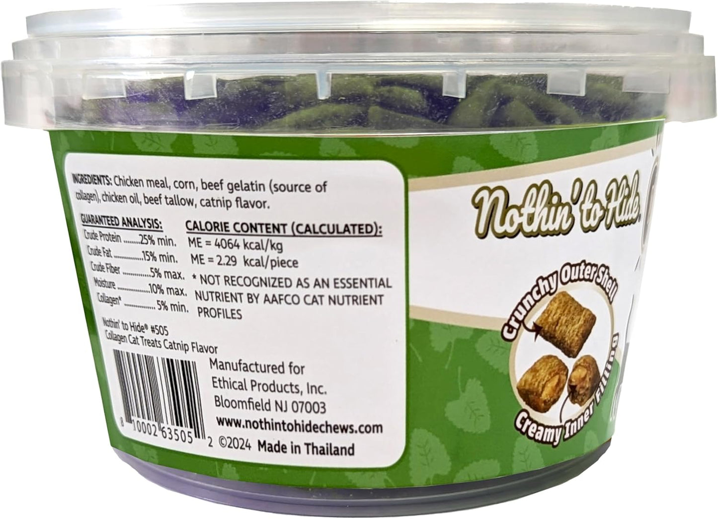 Nothin' To Hide Cat Catnip Treats - 8oz Tub
