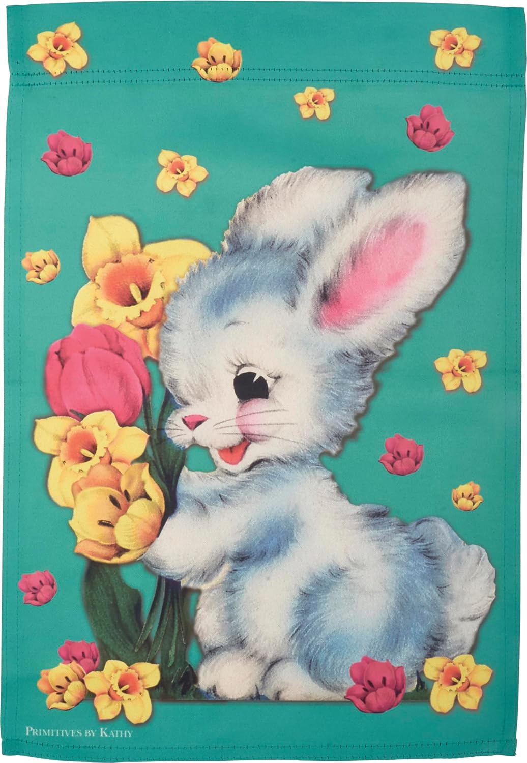 Primitives by Kathy Vintage Easter Garden Flag
