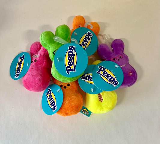 Peeps for Pets 4" Bunny Plush Squeaker Dog Toy- Assorted Color- One Toy