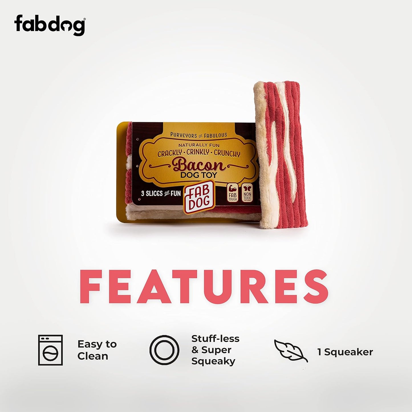 fabdog Birthday Fabcake Plush Dog Squeak Toy