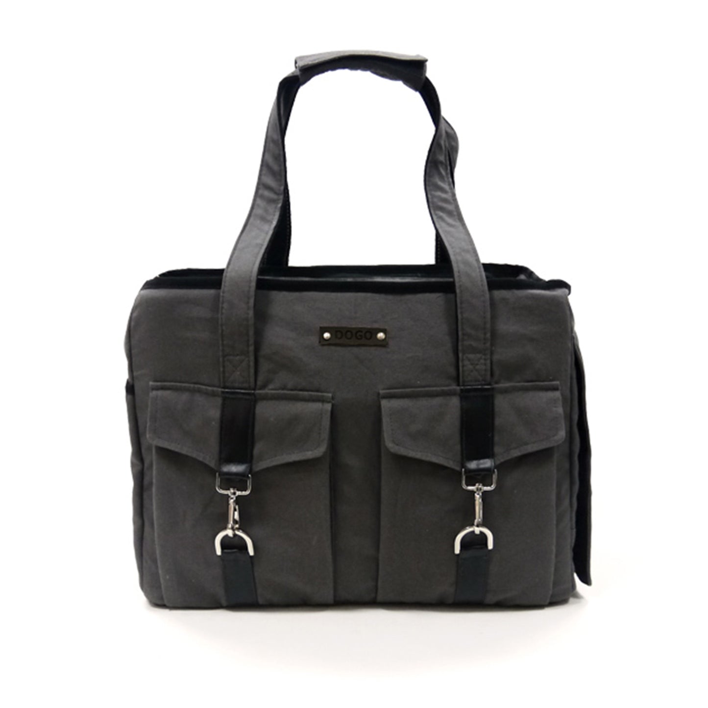 Dogo Pet Fashions Buckle Tote V2 Pet Carrier Bag - Charcoal