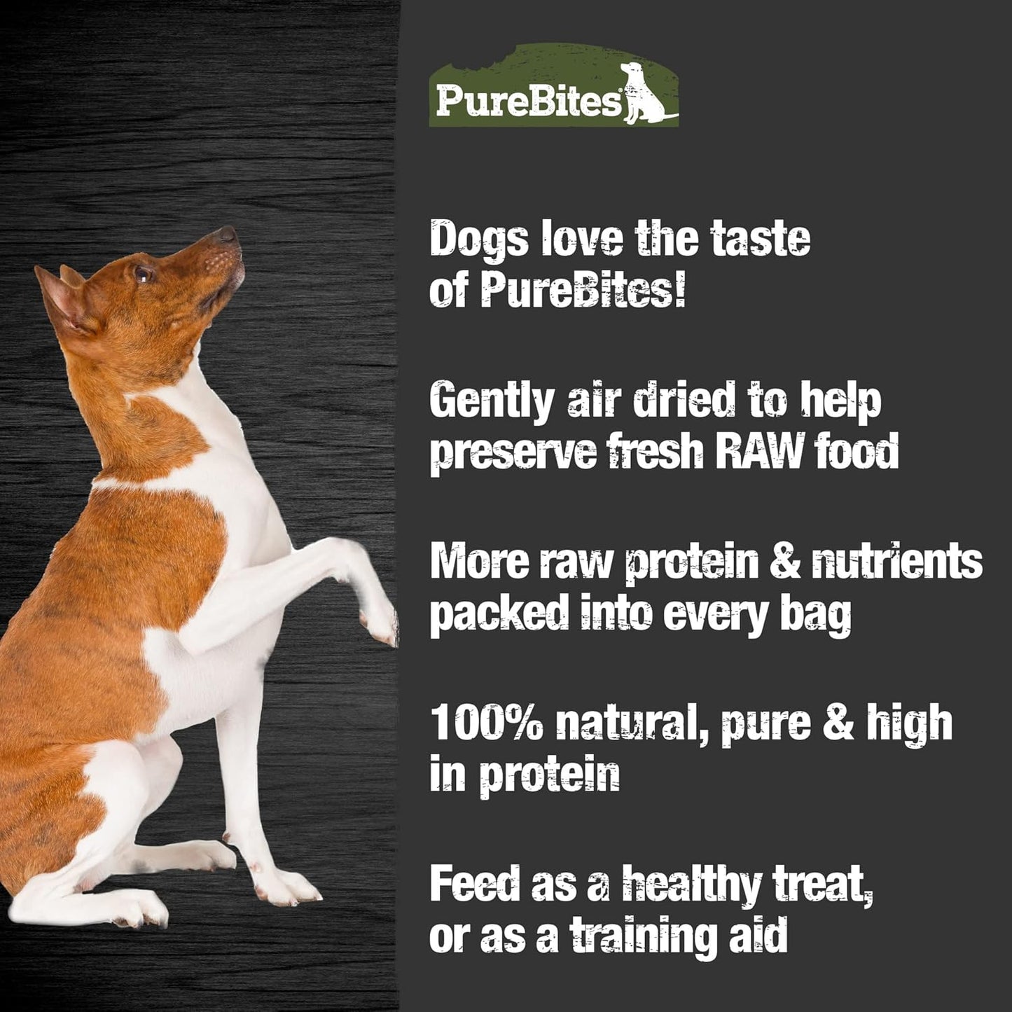PureBites Beef Jerky Dog Treats, 1 Ingredient, 7.5oz