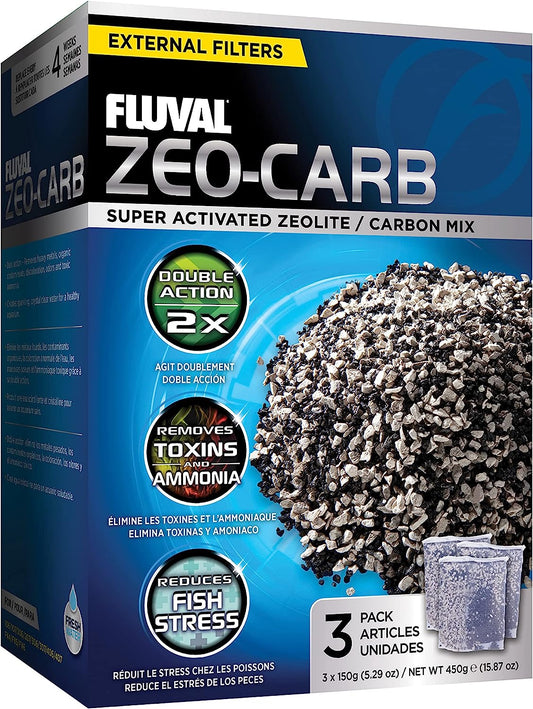 Fluval Zeo-Carb Filter Media - 3 count