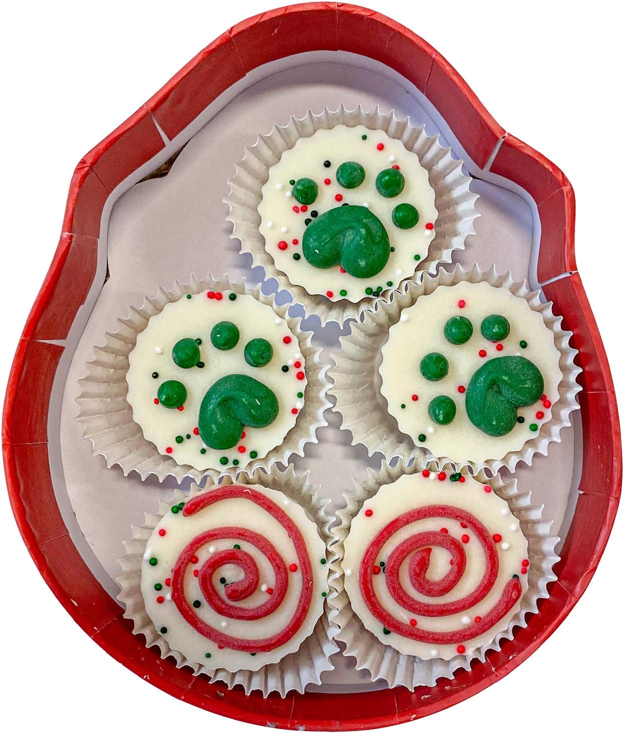 Midlee Santa Peanut Butter Cup Boxed Christmas Dog Treats