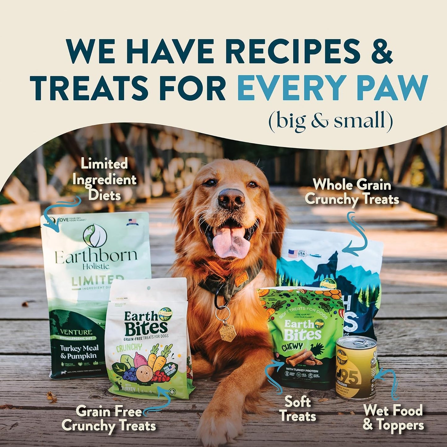 Earthborn Holistic Venture Limited Ingredient Alaska Pollock Meal & Pumpkin Grain-Free Dry Dog Food - 25 Lbs