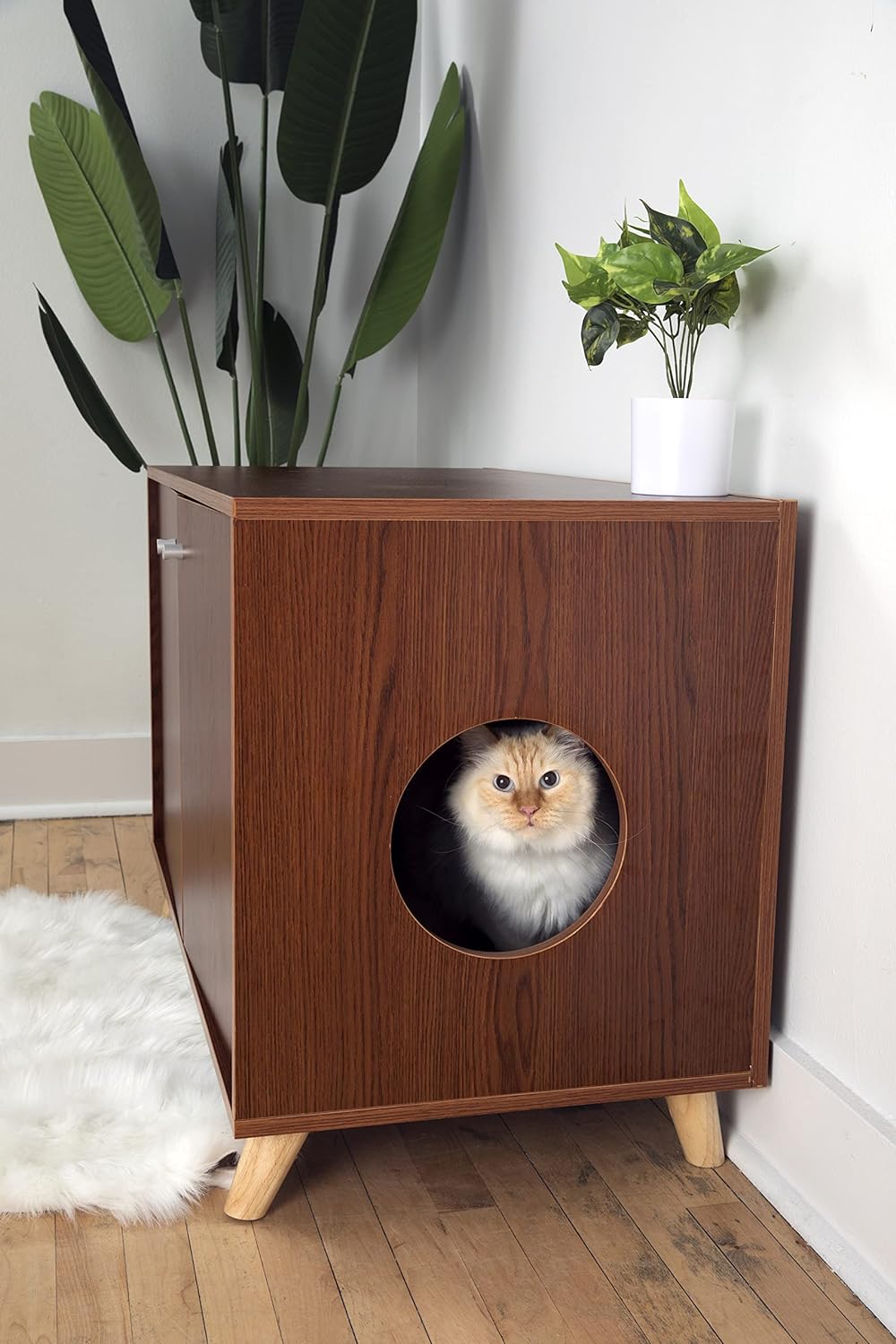 Midlee Hidden Cat Litter Box Furniture Cabinet