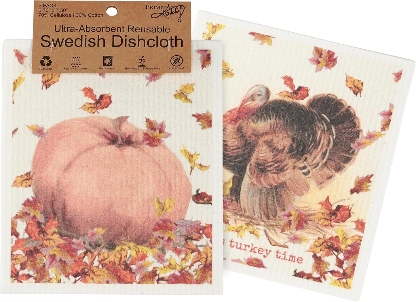 Primitives by Kathy  Swedish Cloth Set - Turkey Time