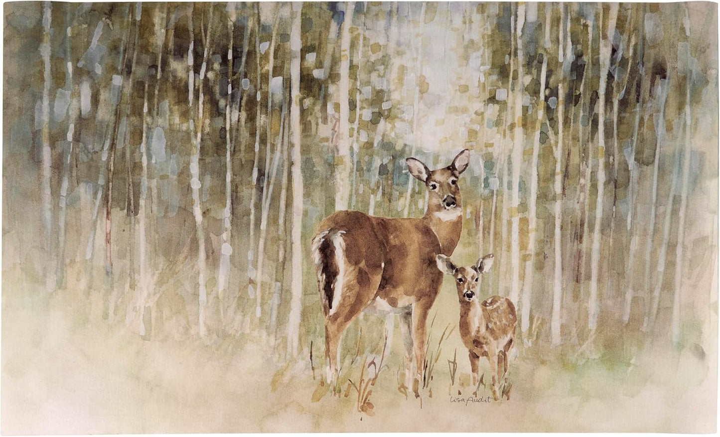 Primitives by Kathy Deer And Fawn Rug- Indoor/Outdoor