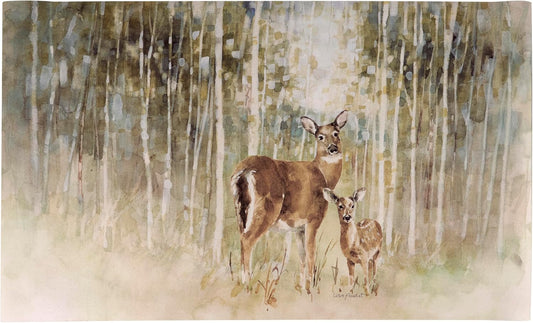 Primitives by Kathy Deer And Fawn Rug- Indoor/Outdoor
