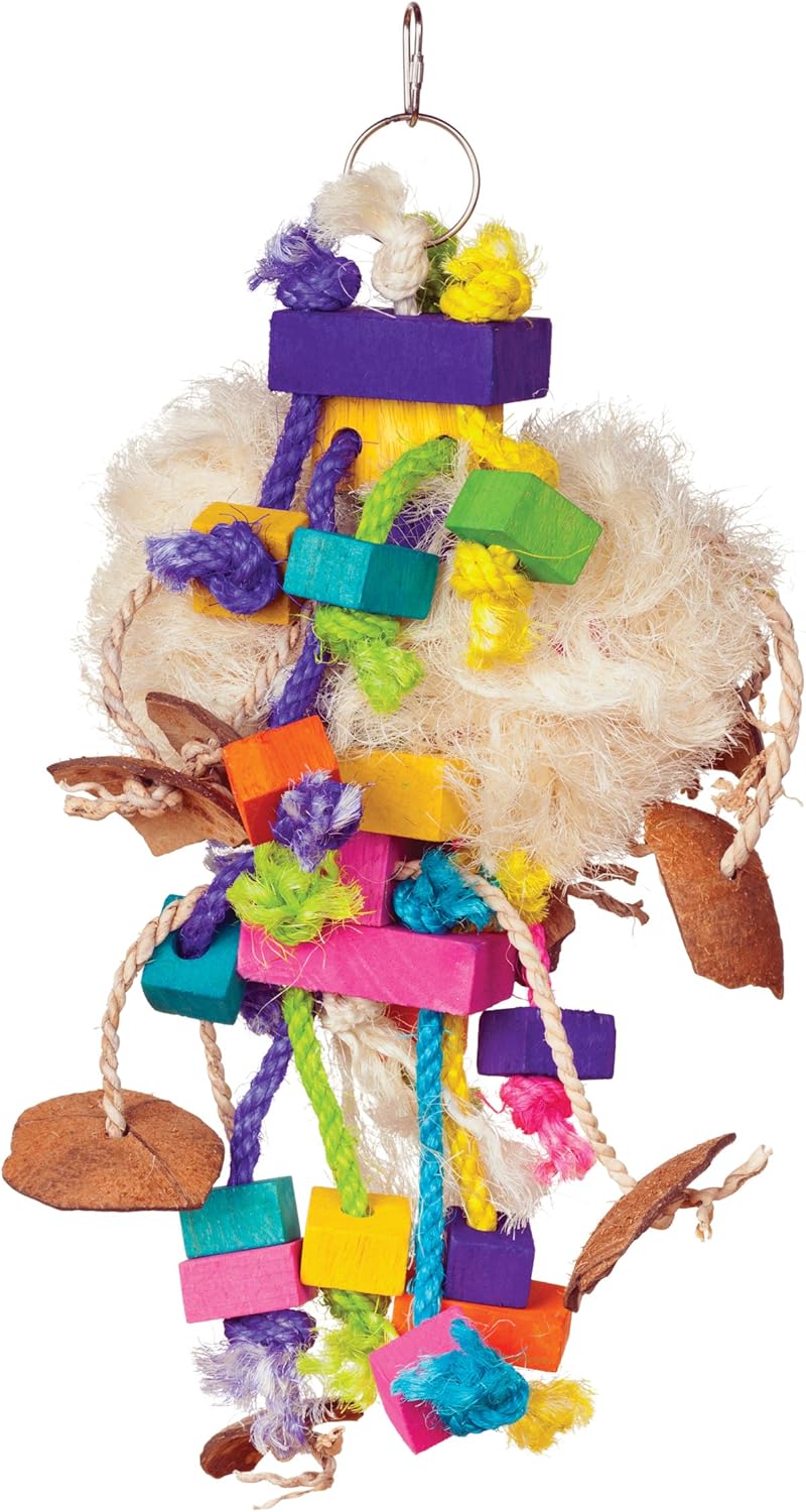 Prevue Hendryx Bodacious Bites Tough Puff Bird Toy