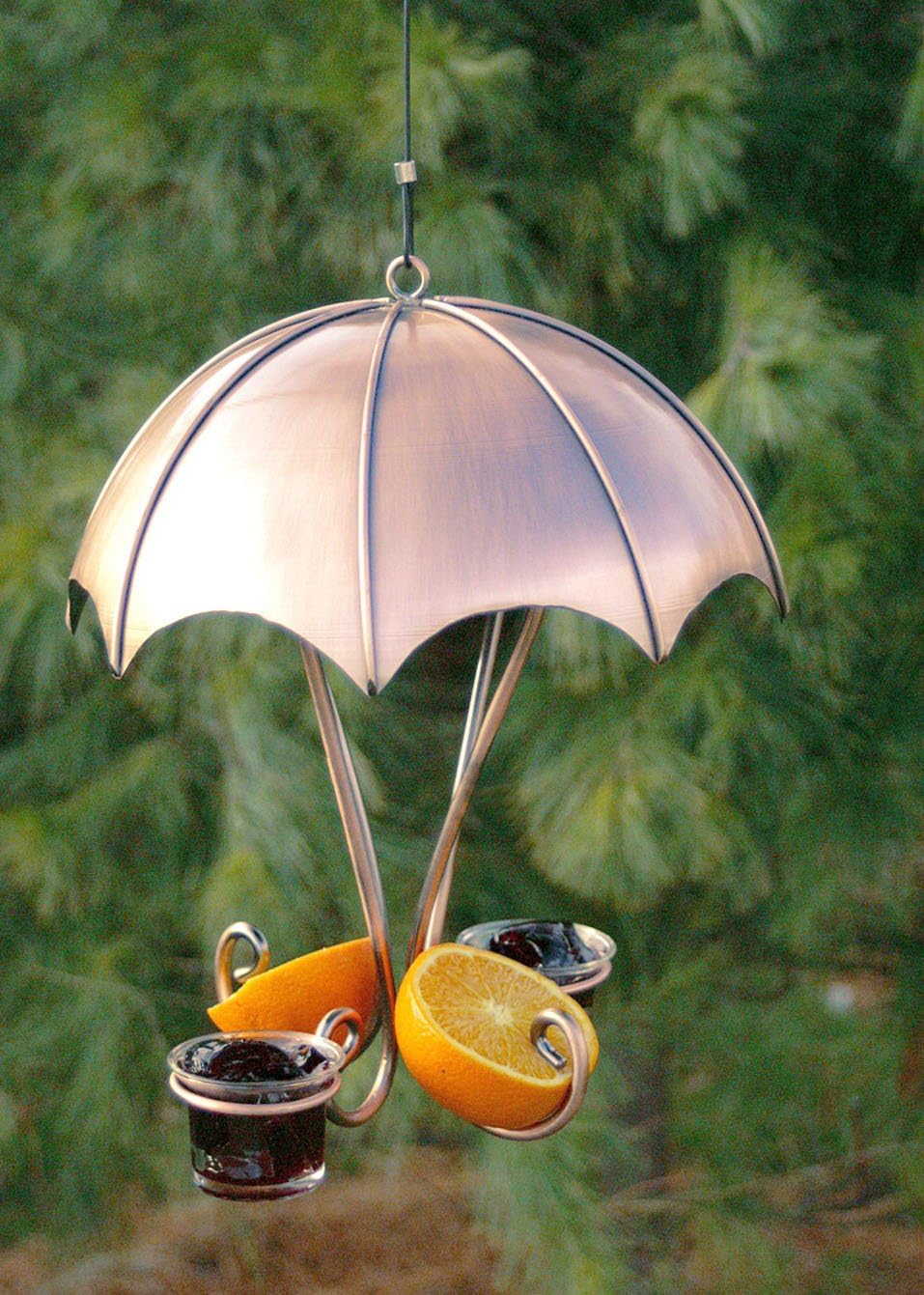 Woodlink Brushed Copper Oriole Feeder, Model COPWLO2