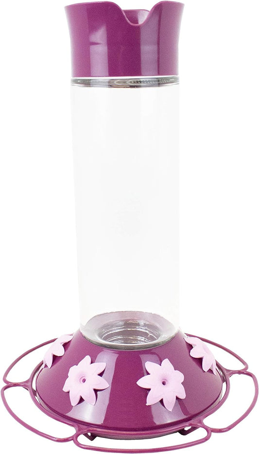 Perky Pet Wine/Clear Best Royal Berry Glass Hummingbird Feeder - 30 oz