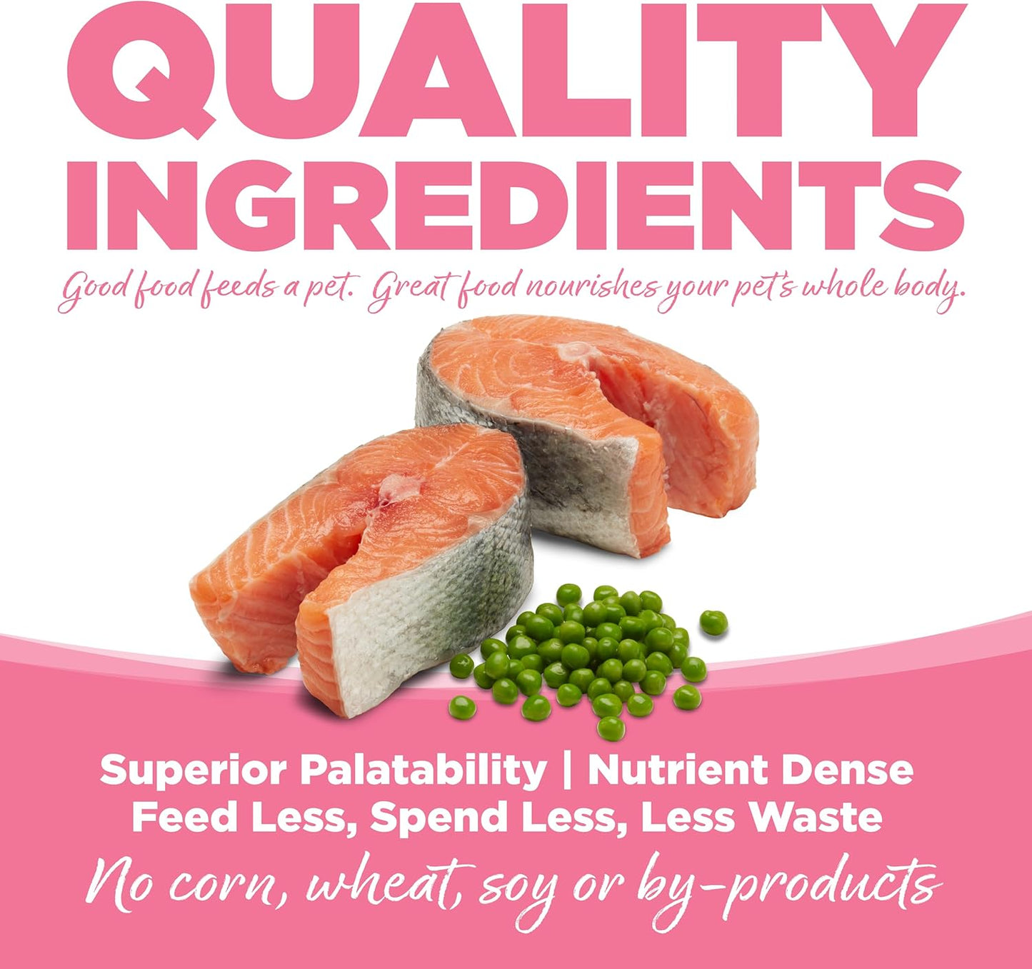 NutriSource PureVita Grain Free Small Bites Salmon and Peas Entree Dry Dog Food - 15 lbs