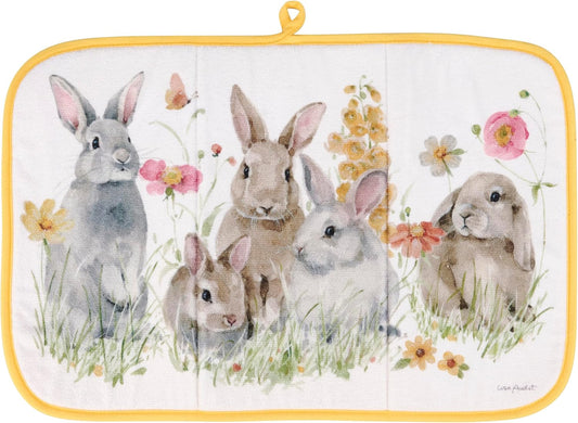 Primitives by Kathy Flower Bunny Drying Mat