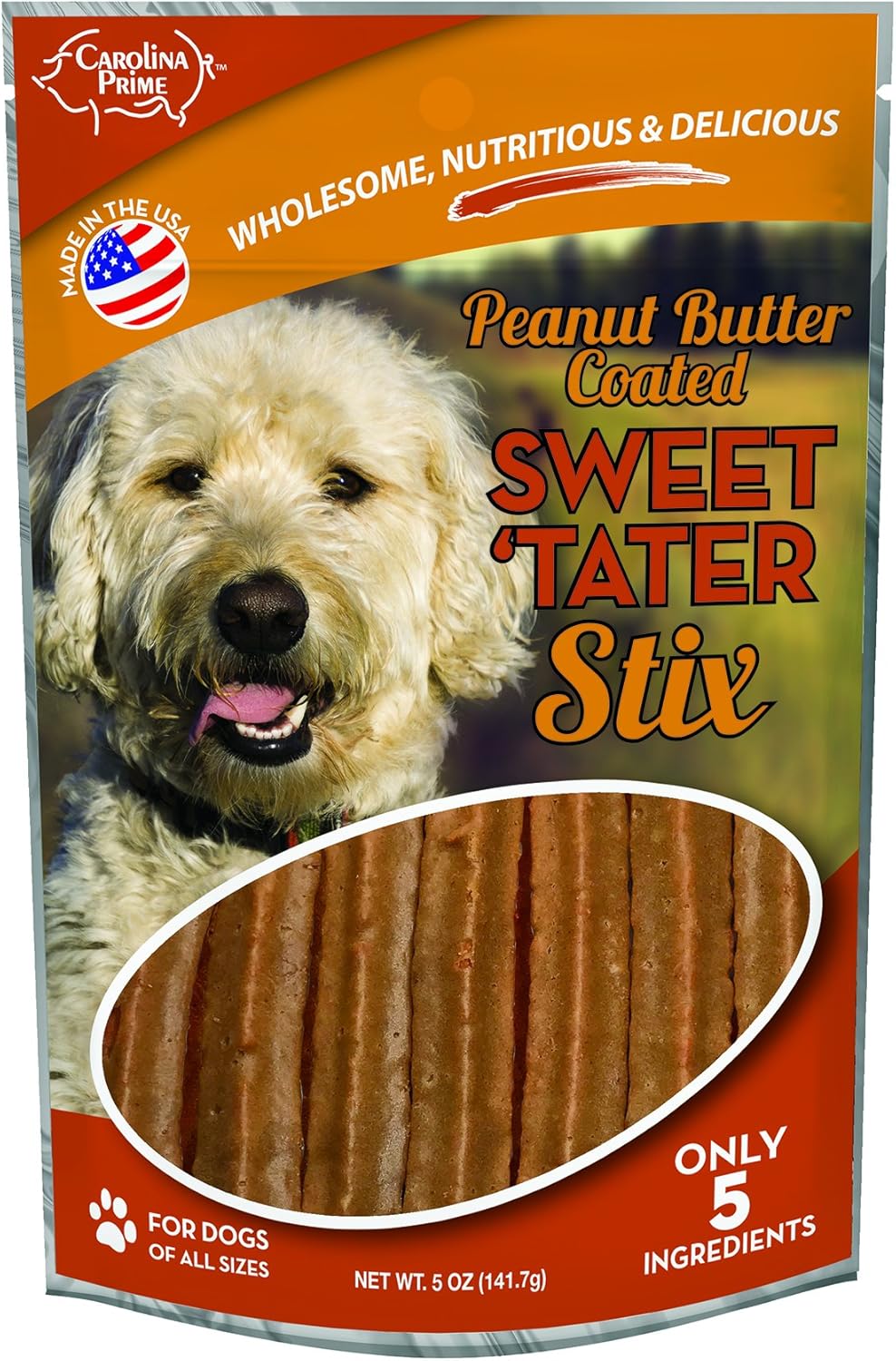 Carolina Prime Sweet Tater & Peanut Butter Stix Dog Treats - DS