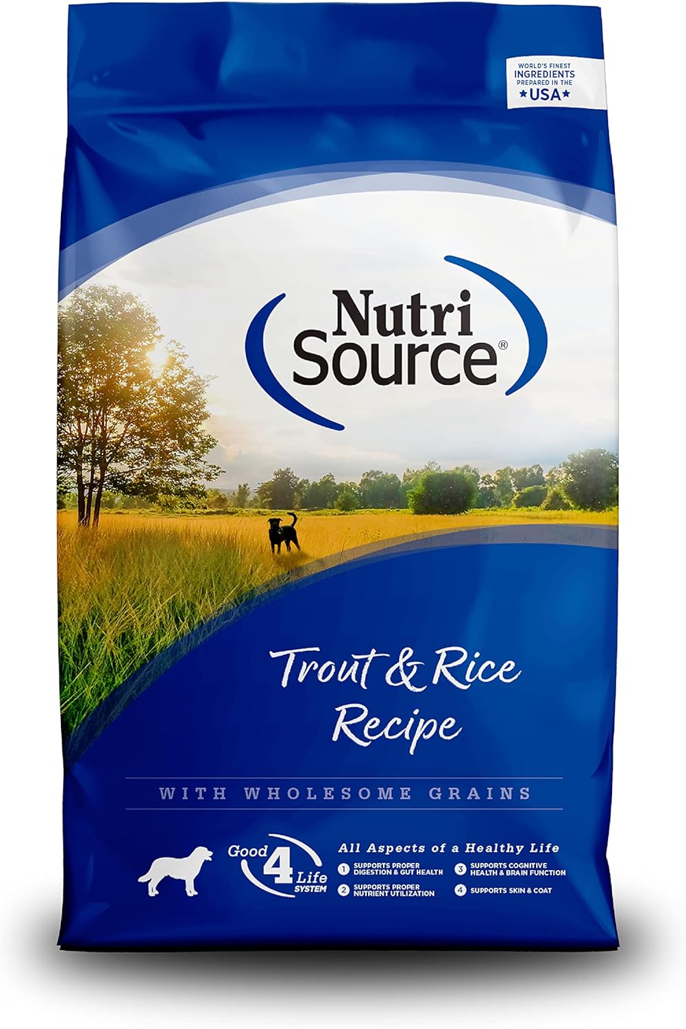 NutriSource Trout and Rice With Wholesome Grains Dry Dog Food - 26 Lb