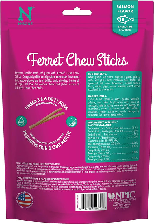 N-Bone Ferret Chew Treats - Salmon Flavor(1.87 oz)