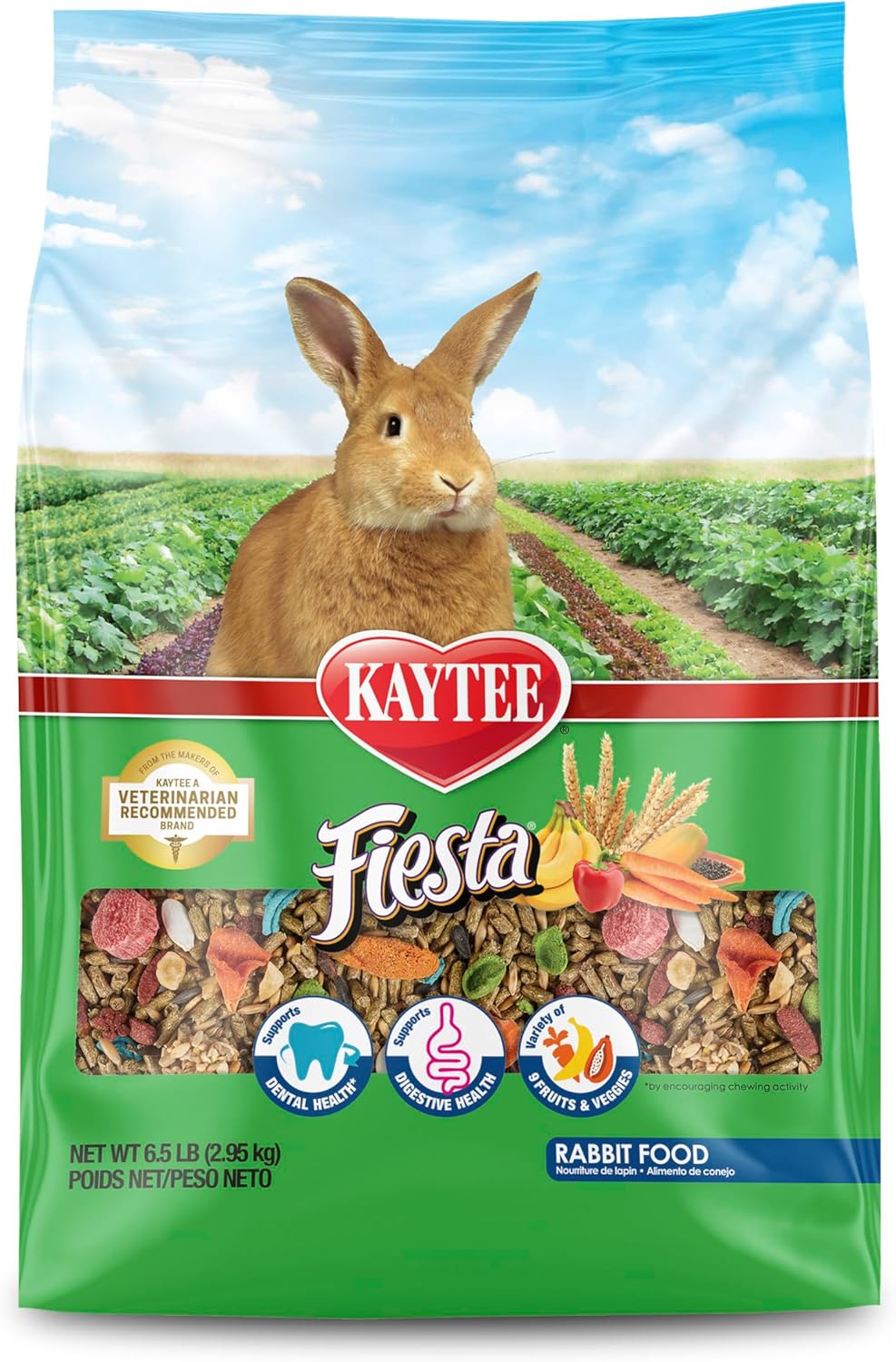 Kaytee Fiesta Gourmet Variety Diet Rabbit Bunny Food- 6.5lbs