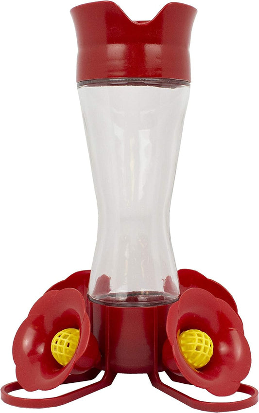 Perky Pet Clear Pinch Waist Glass Hummingbird Feeder - 8 oz