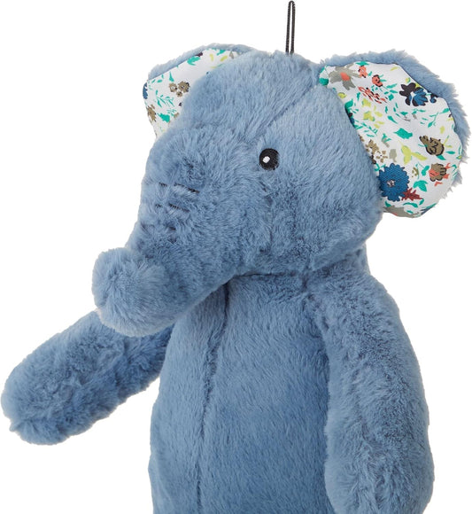 Petlou Plush Crinkle Interactive Stuffed Dog Squeaky Toys - 15" (Promo Elephant - Blue)