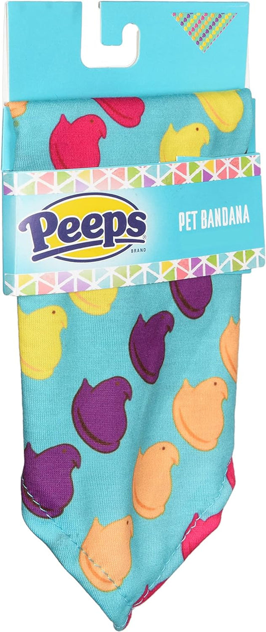 Peeps for Pets Chick Rainbow Print Dog Bandana - Medium/Large