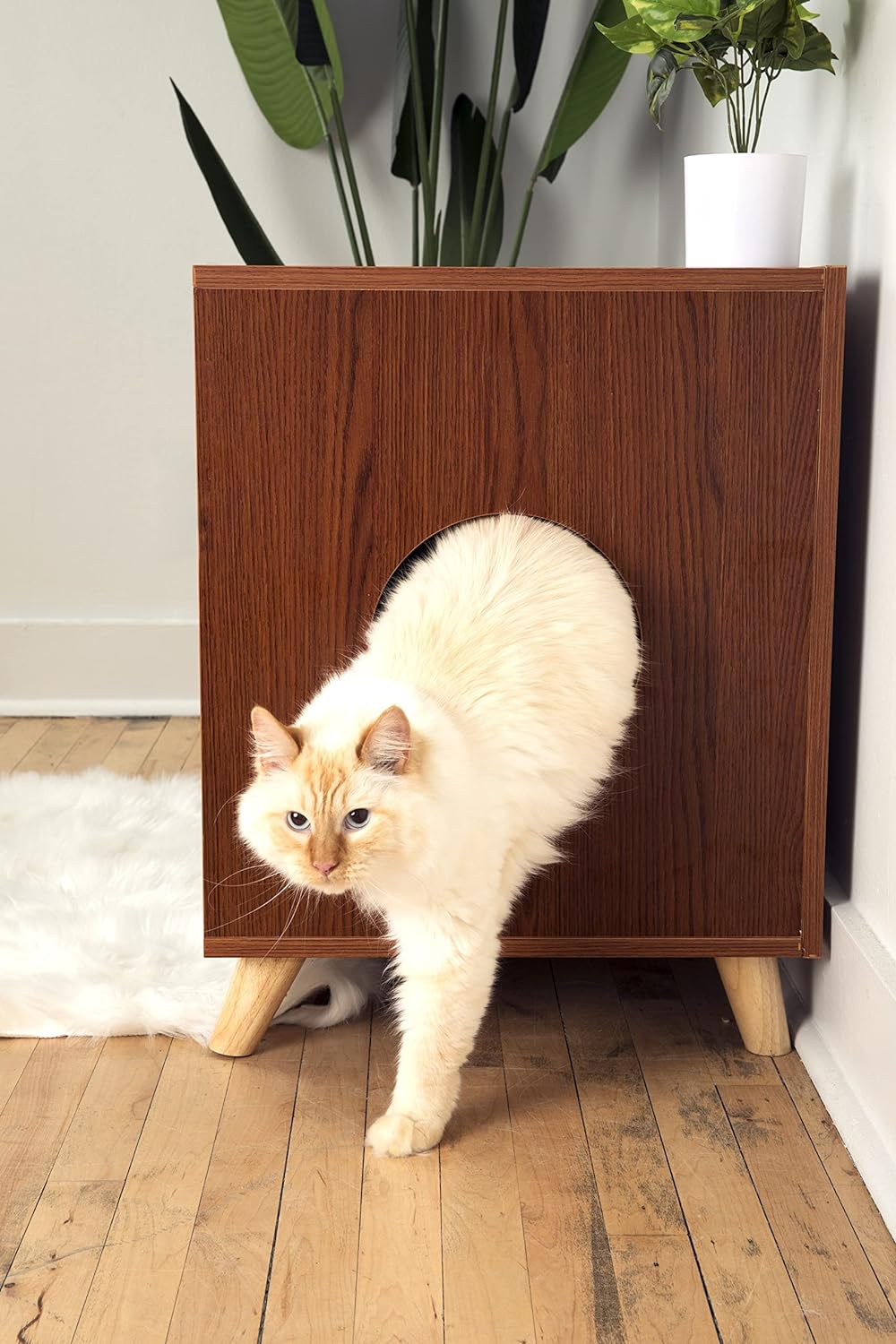 Midlee Hidden Cat Litter Box Furniture Cabinet