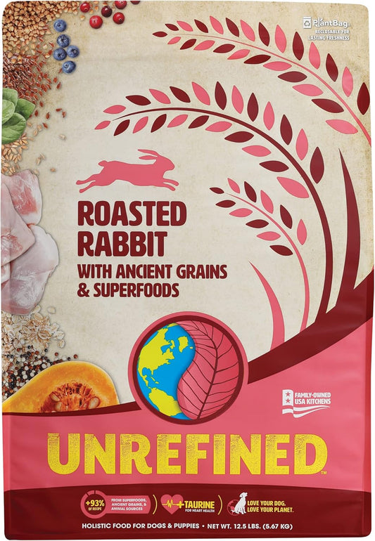Earthborn Holistic Unrefined Roasted Rabbit with Ancient Grains & Superfoods Dry Dog Food - 12.5 lbs