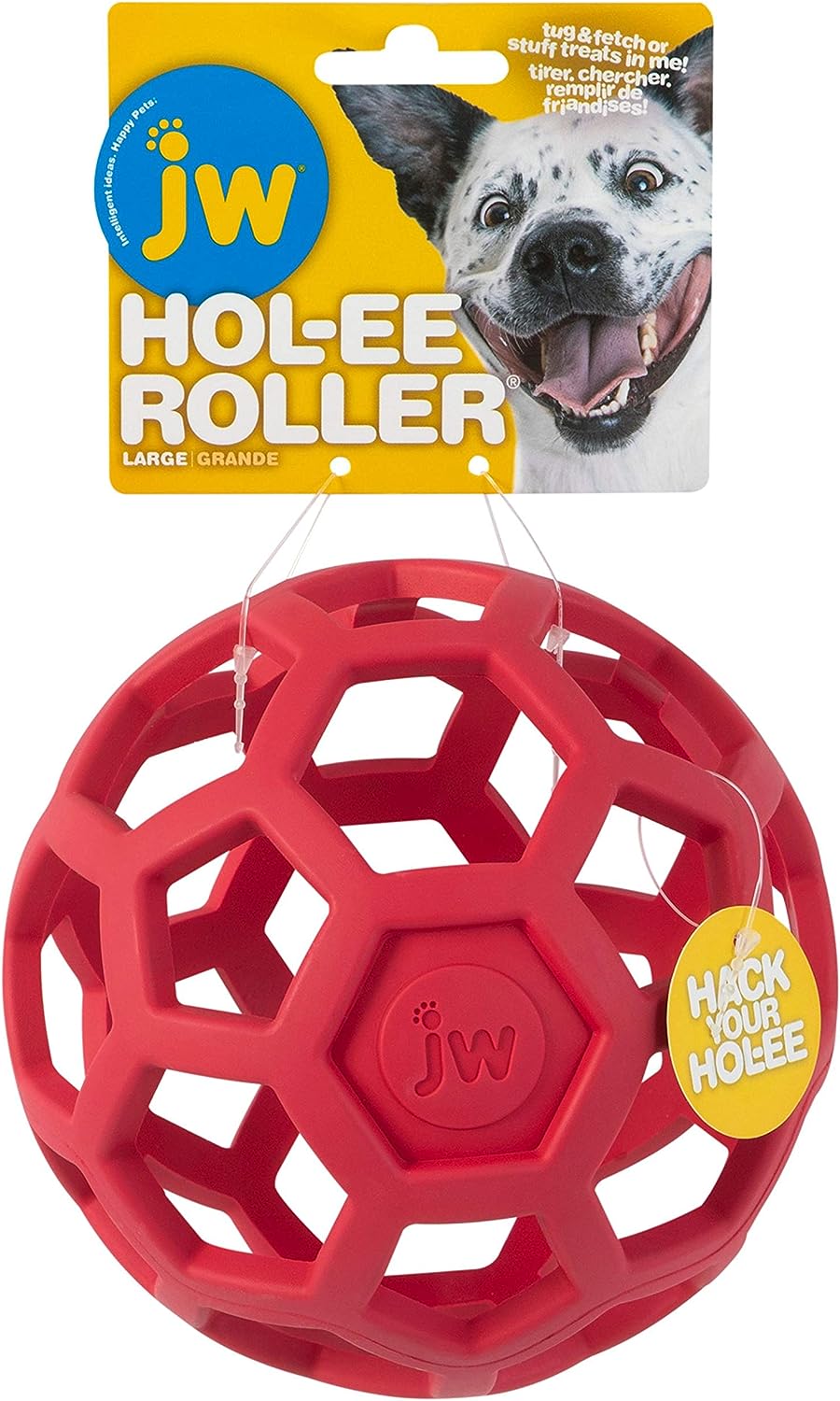 JW Pet Hol-ee Roller Rubber Dog Toy - Assorted - Small (3.5" Diameter)