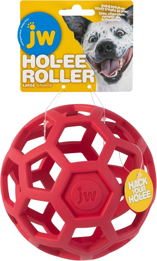 JW Pet Hol-ee Roller Rubber Dog Toy - Assorted - Small (3.5" Diameter)