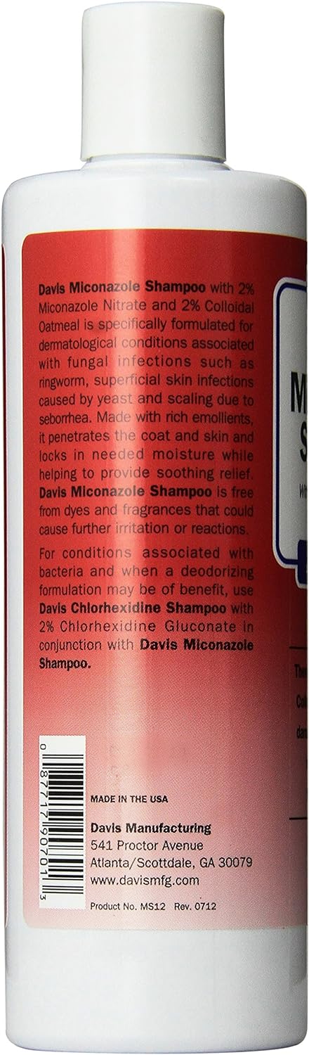 Davis Miconazole Pet Shampoo, 12-Ounce