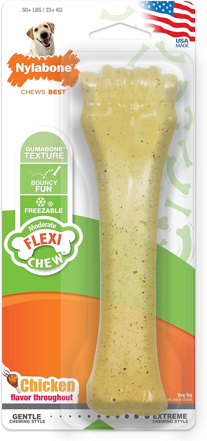 Nylabone Flexi Chew Dog Bone - Chicken Flavor (X-L/Souper)