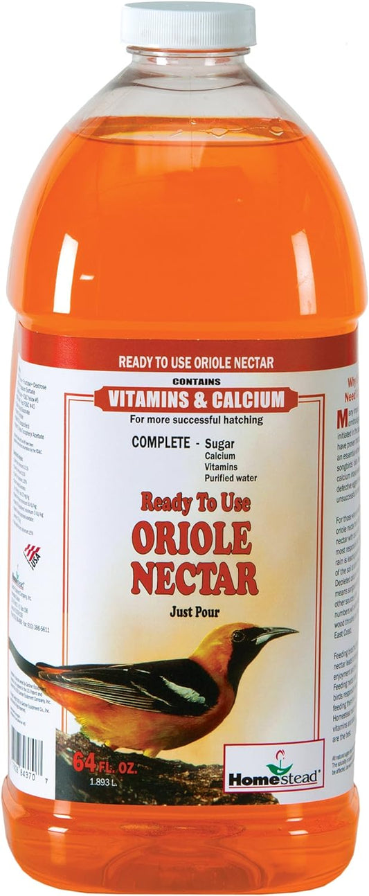 Homestead 64 oz Ready To Use Oriole Orange Nectar (Liquid) - 4370