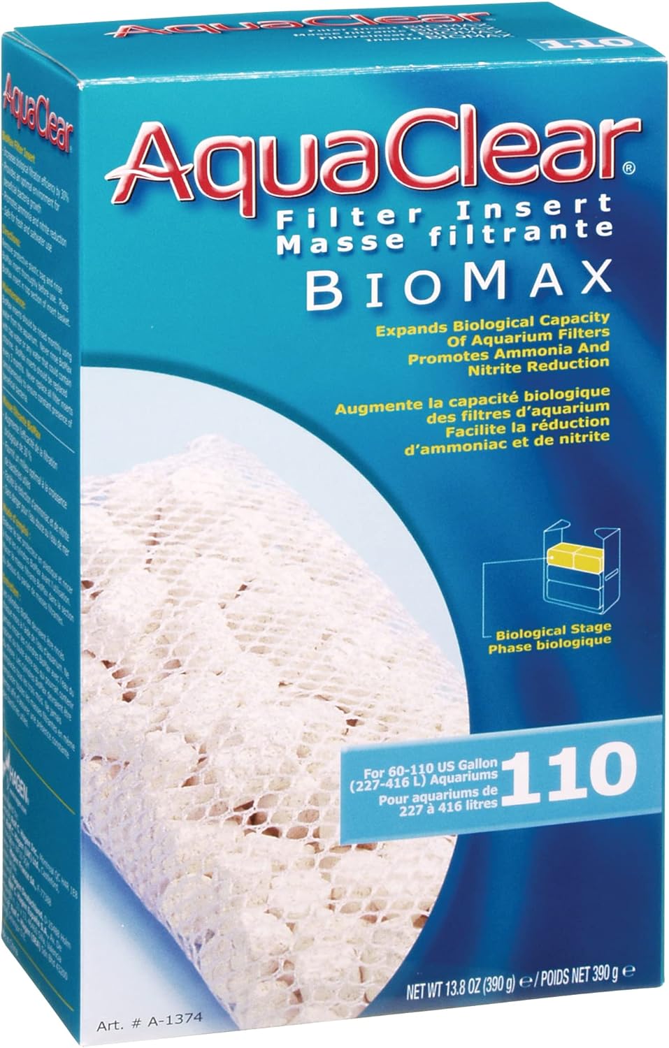 Aquaclear Bio Max Filter Insert (60 - 110 Gallon)