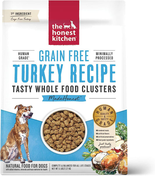 The Honest Kitchen Grain Free Whole Food Clusters Dog Food - Cage Free Turkey 5 lb