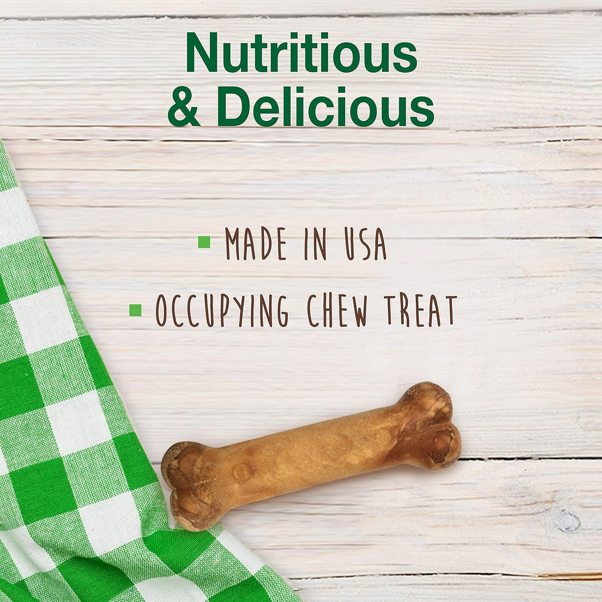 Nylabone Healthy Edibles Wholesome Roast Beef Flavor Dog Chews - Petite(8 Pack)
