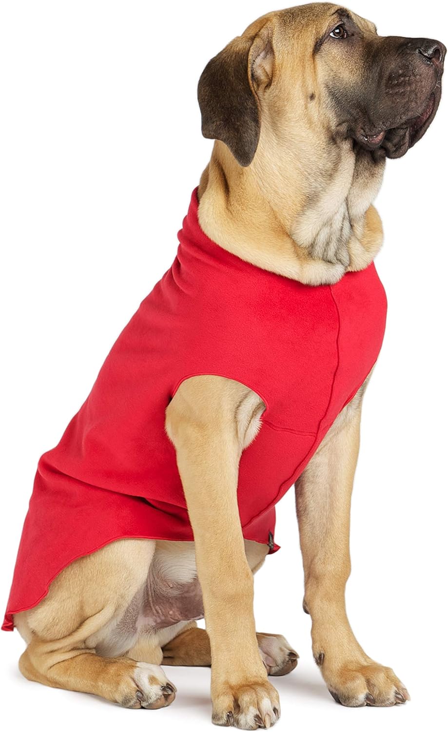 Gold Paw Stretch Fleece Dog Coat, Red, Size 20