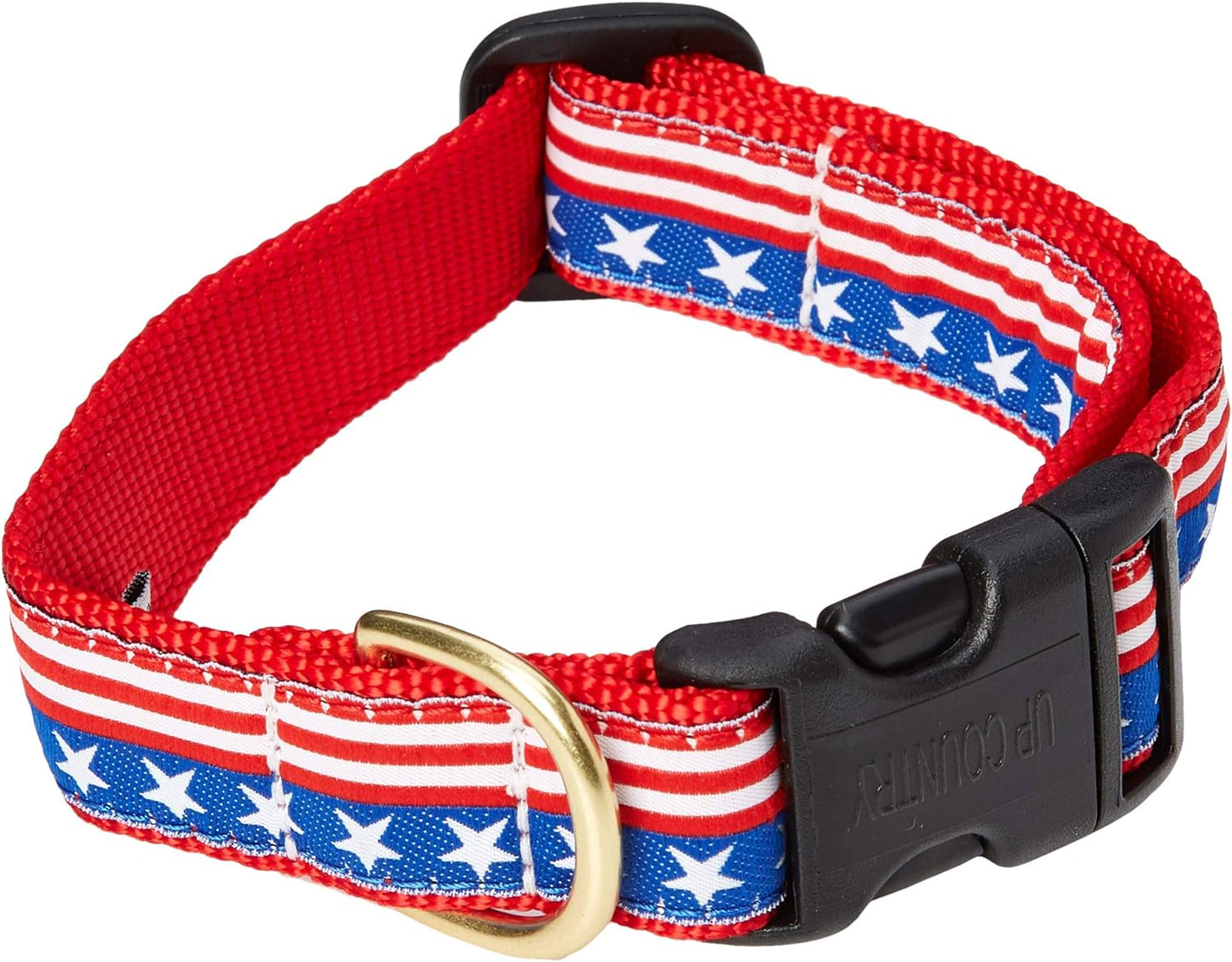 Up Country Stars and Stripes Dog Collar - Medium