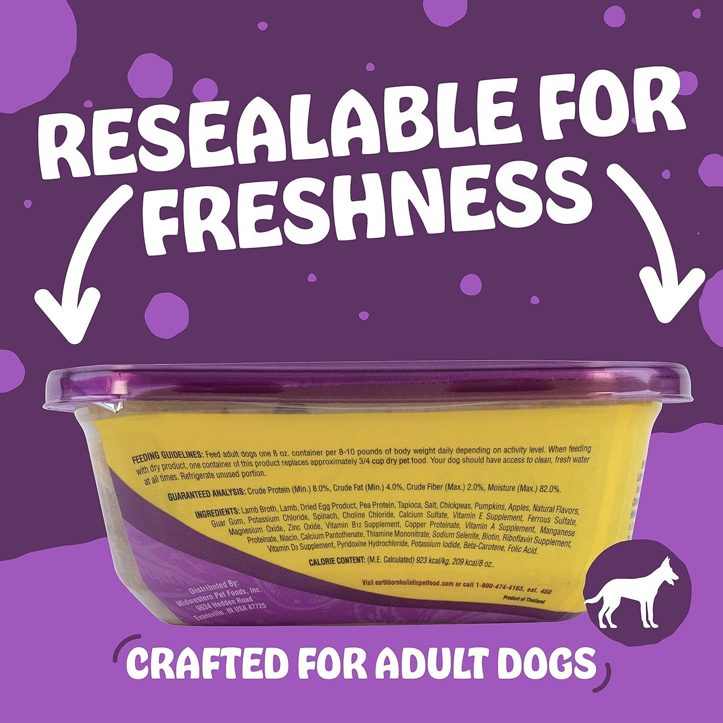 Earthborn Holistic Lily'S Gourmet Buffet In Sauce Grain-Free Moist Dog Food - (8 oz) Pack of 8