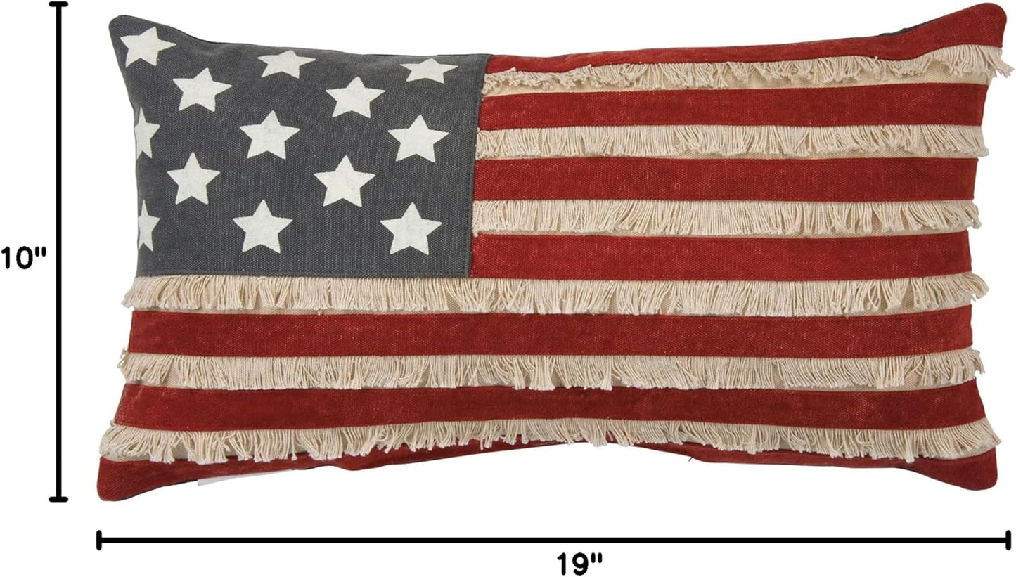 Primitives by Kathy American Flag Pillow - 19" x 10"