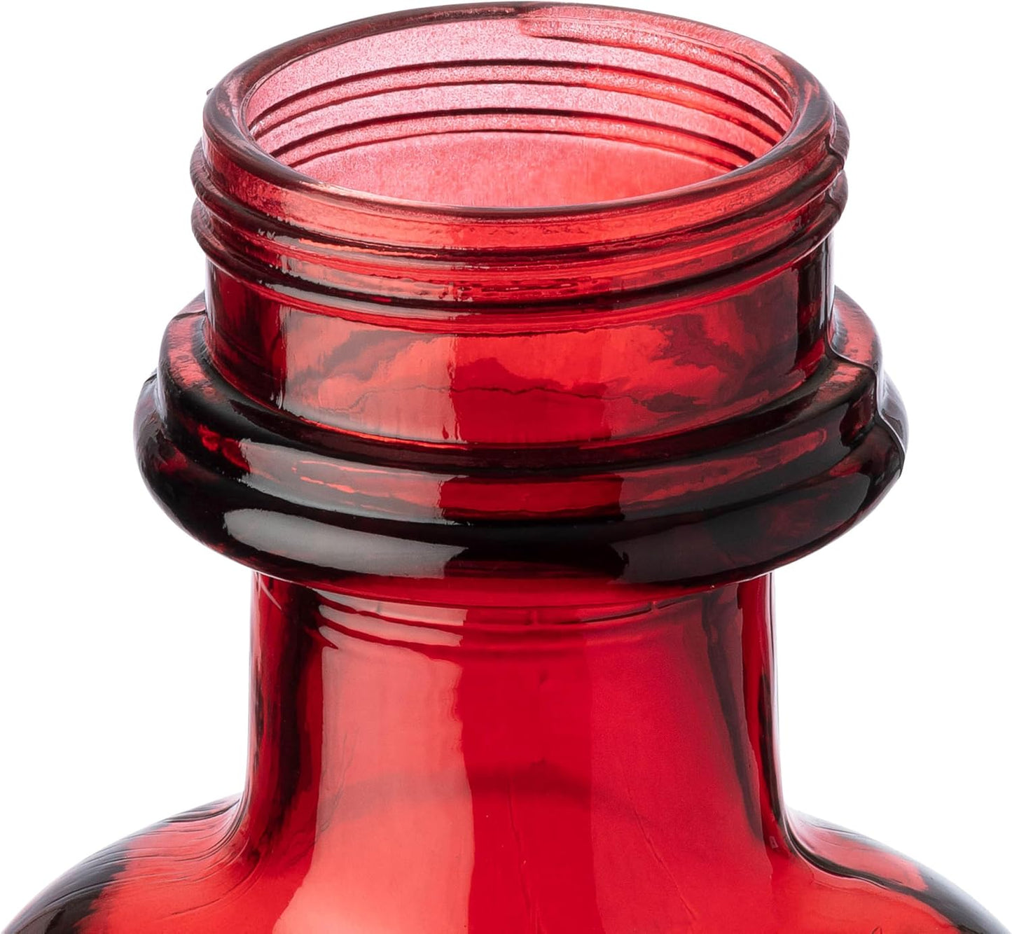 More Birds Red Elixir Vintage Glass Medicine Bottle Hummingbird Feeder - 13 oz