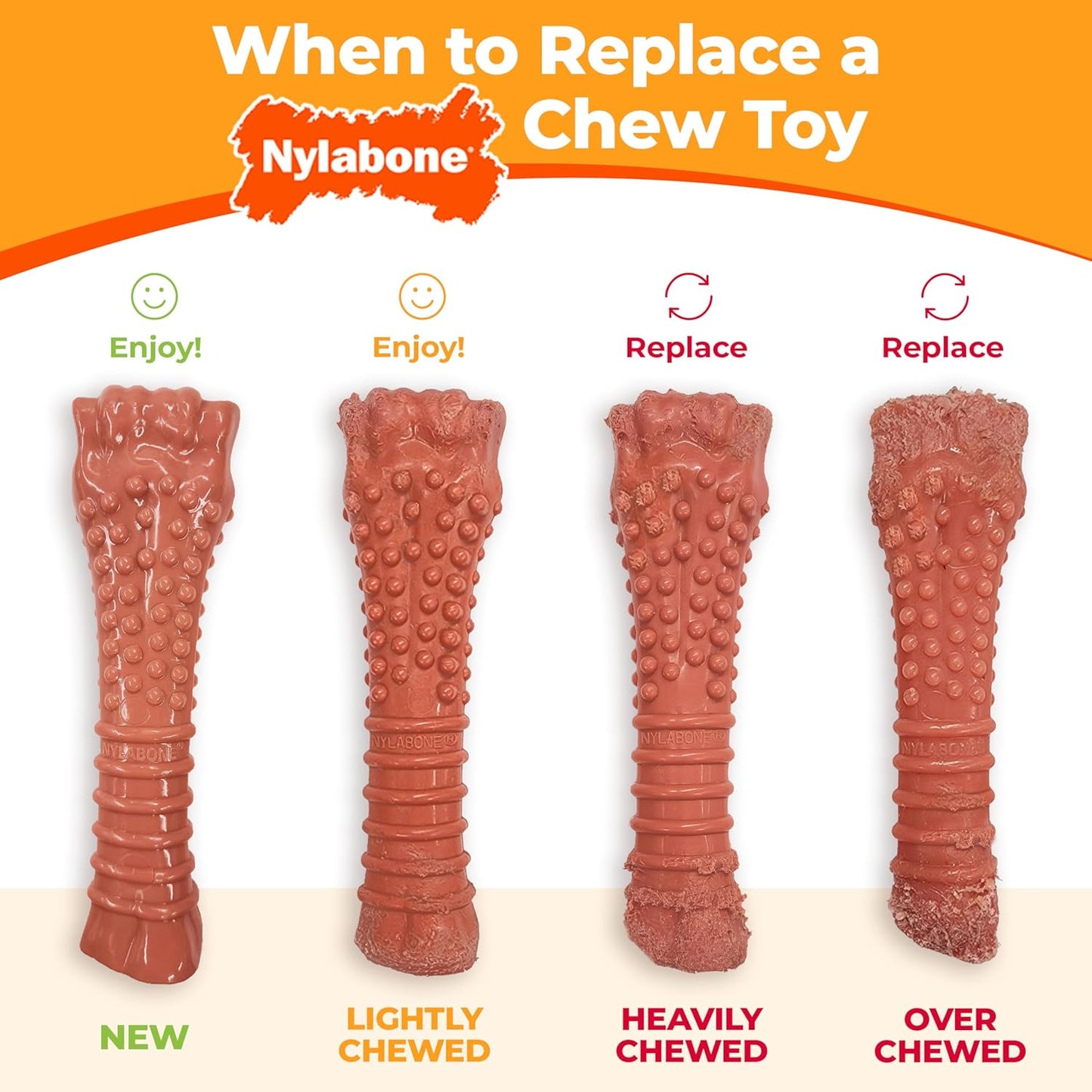 Nylabone DuraChew Bacon Flavor Bone Giant Dog Chew Toy