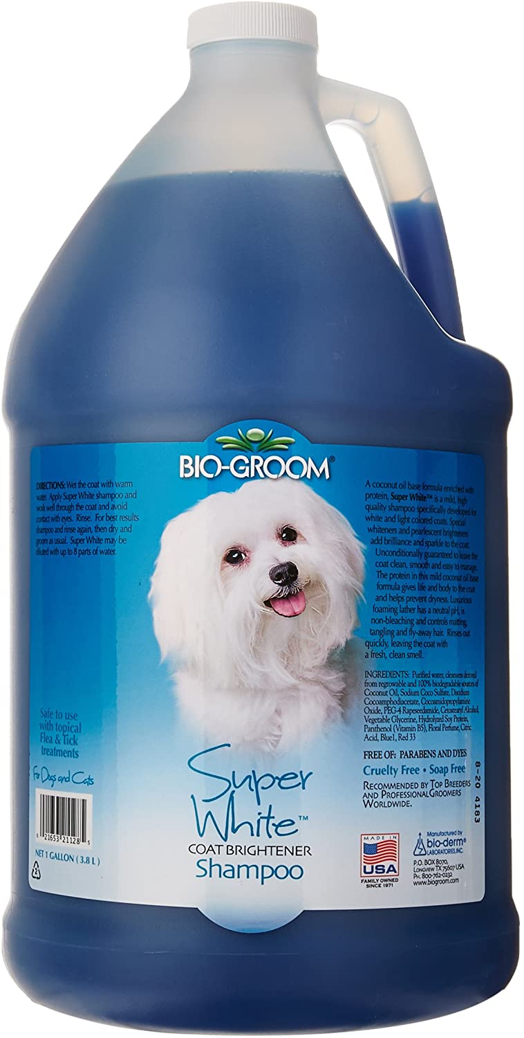 BIO-GROOM Super White Pet Shampoo, 1 Gallon