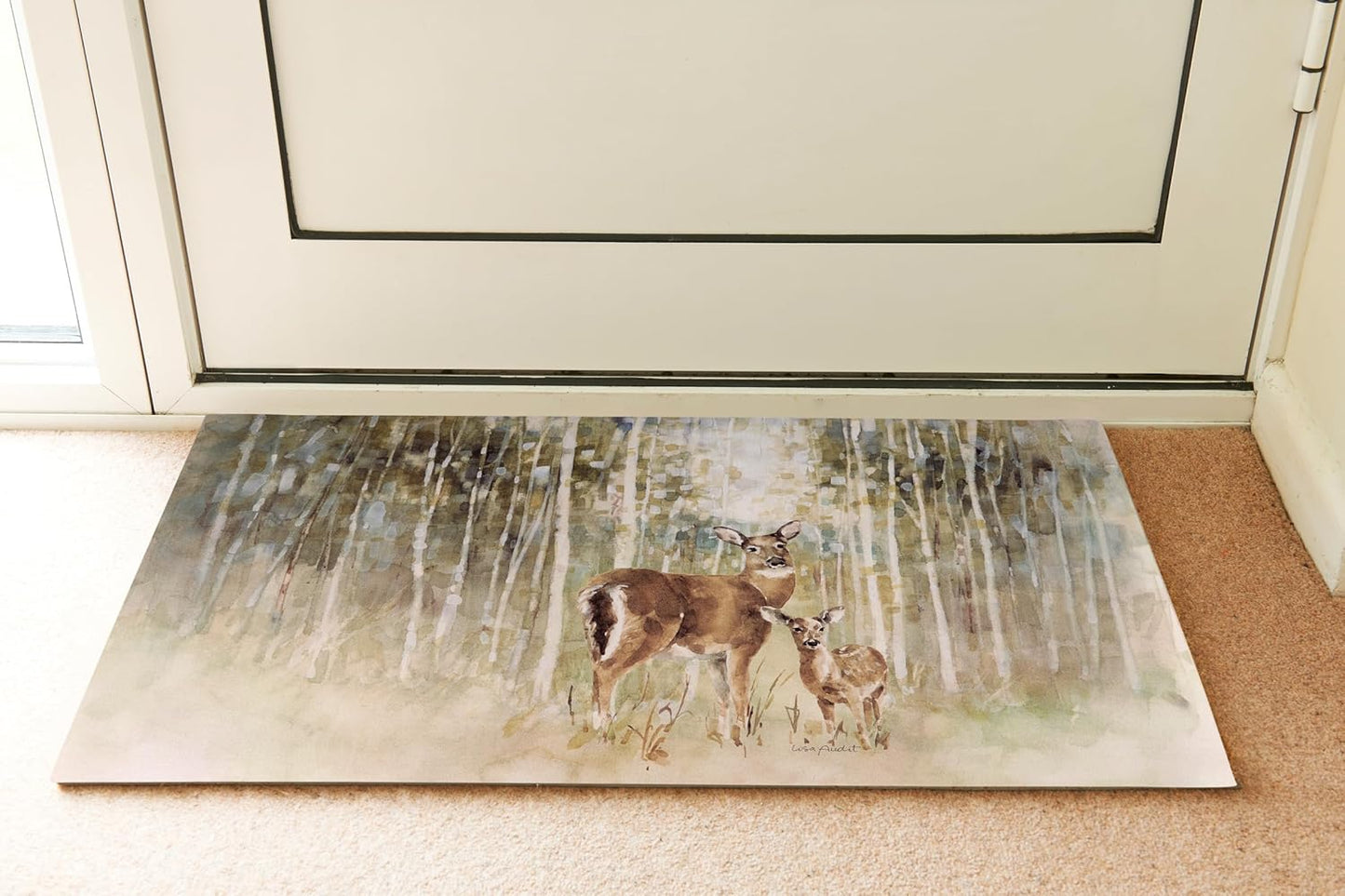 Primitives by Kathy Deer And Fawn Rug- Indoor/Outdoor