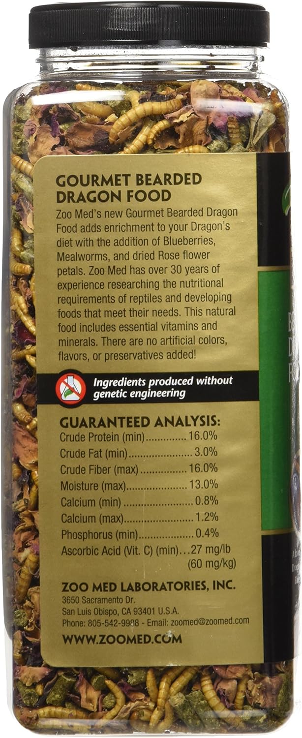 Zoo Med Gourmet Bearded Dragon Food - 15 oz