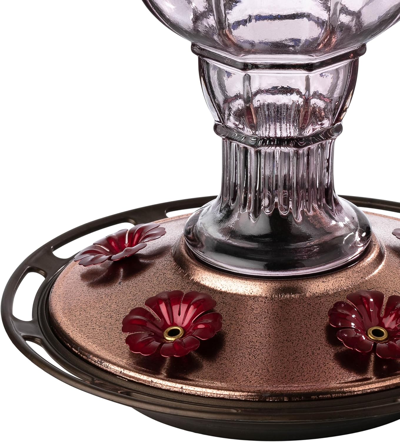 More Birds Purple Amethyst Jewel Glass Hummingbird Feeder - 20 Ounces