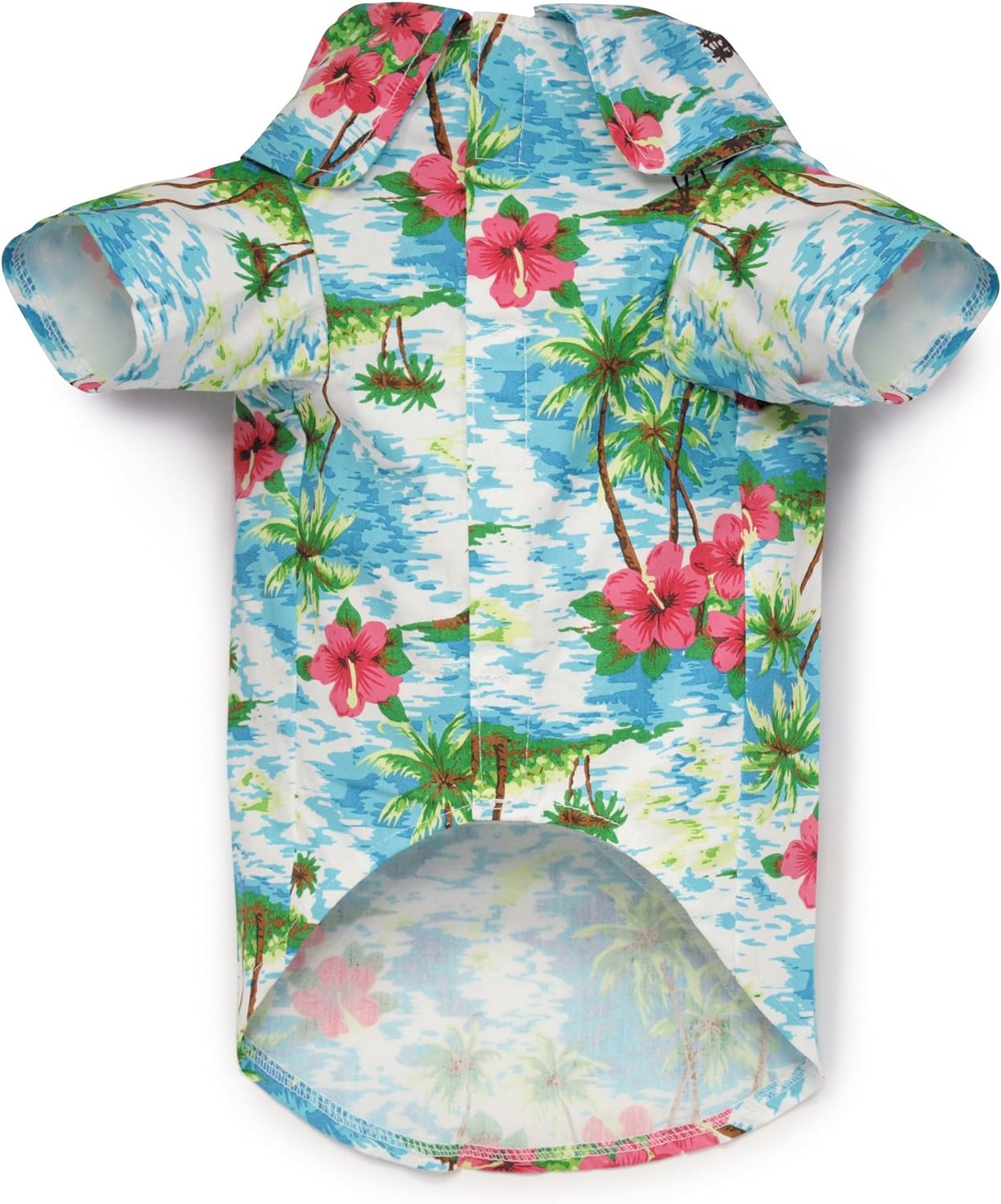 Casual Canine Hawaiian Breeze Camp Shirt for Dogs, 12" Small