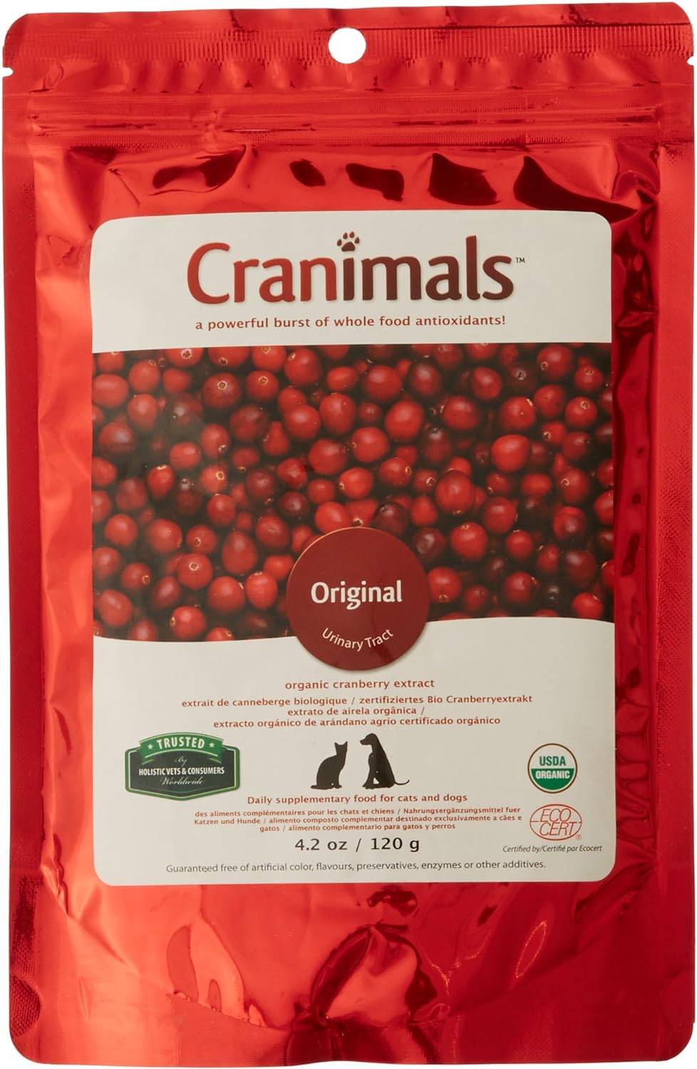 Cranimals Original Organic Supplement for Dogs & Cats, 120g (4.2 Ounce)
