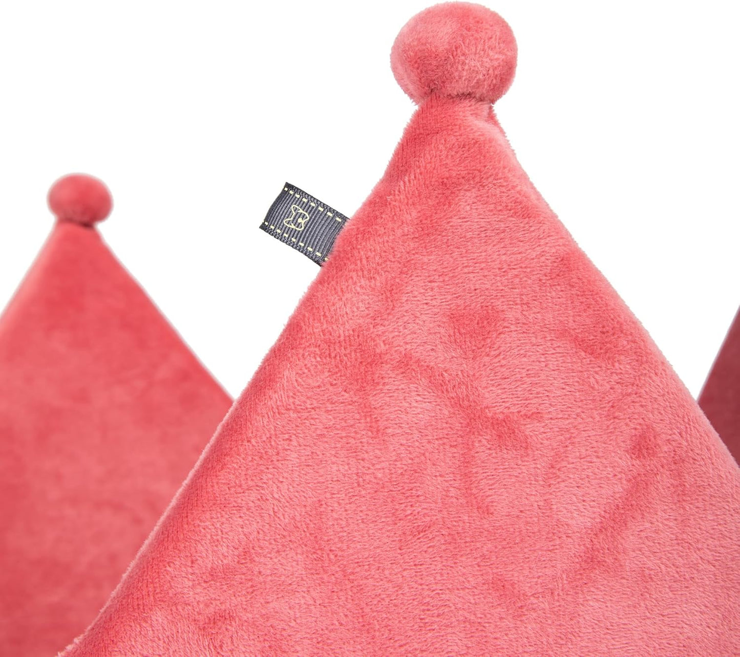 Nandog Pet Gear Prive Crown Cozy Round Cat & Dog Bed Collection Washable Indoor Pet Bed - Royal Micro Plush Pink 18" Large